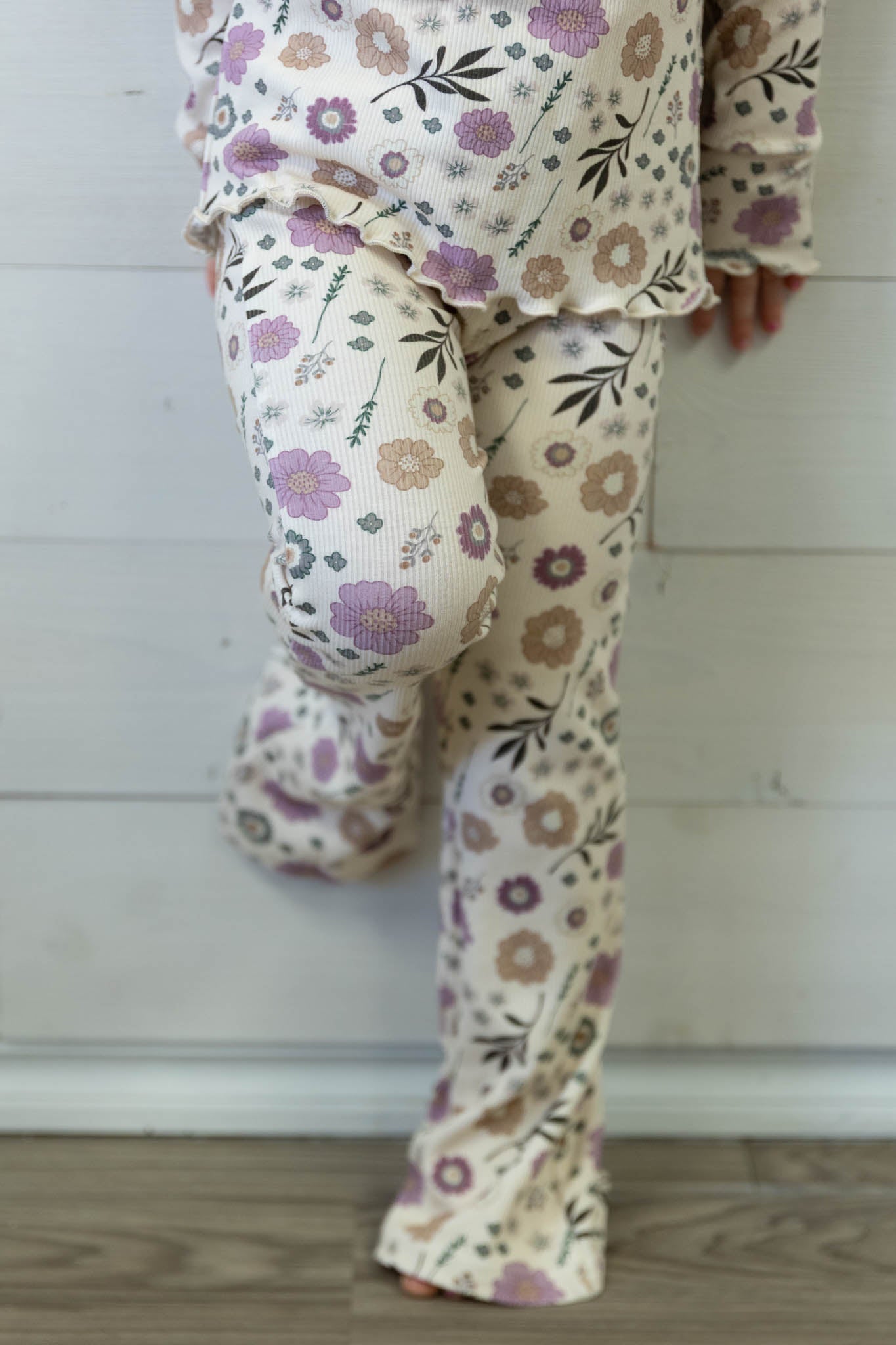 Flare Pants Winter Floral
