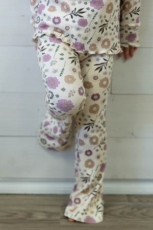 Flare Pants Winter Floral