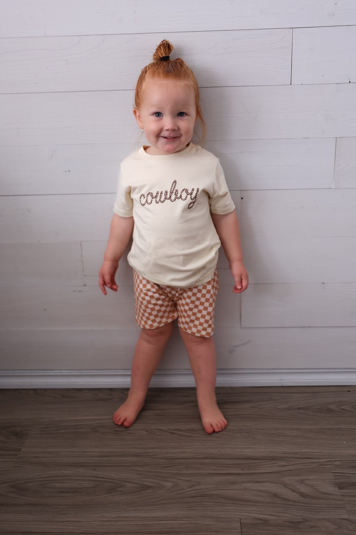 Kids Cowboy Graphic Tee Ivory