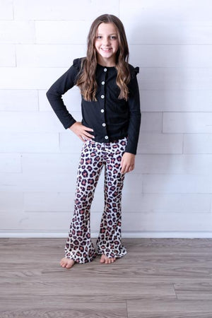 Wild One Ribbed Velvet Bell Bottoms