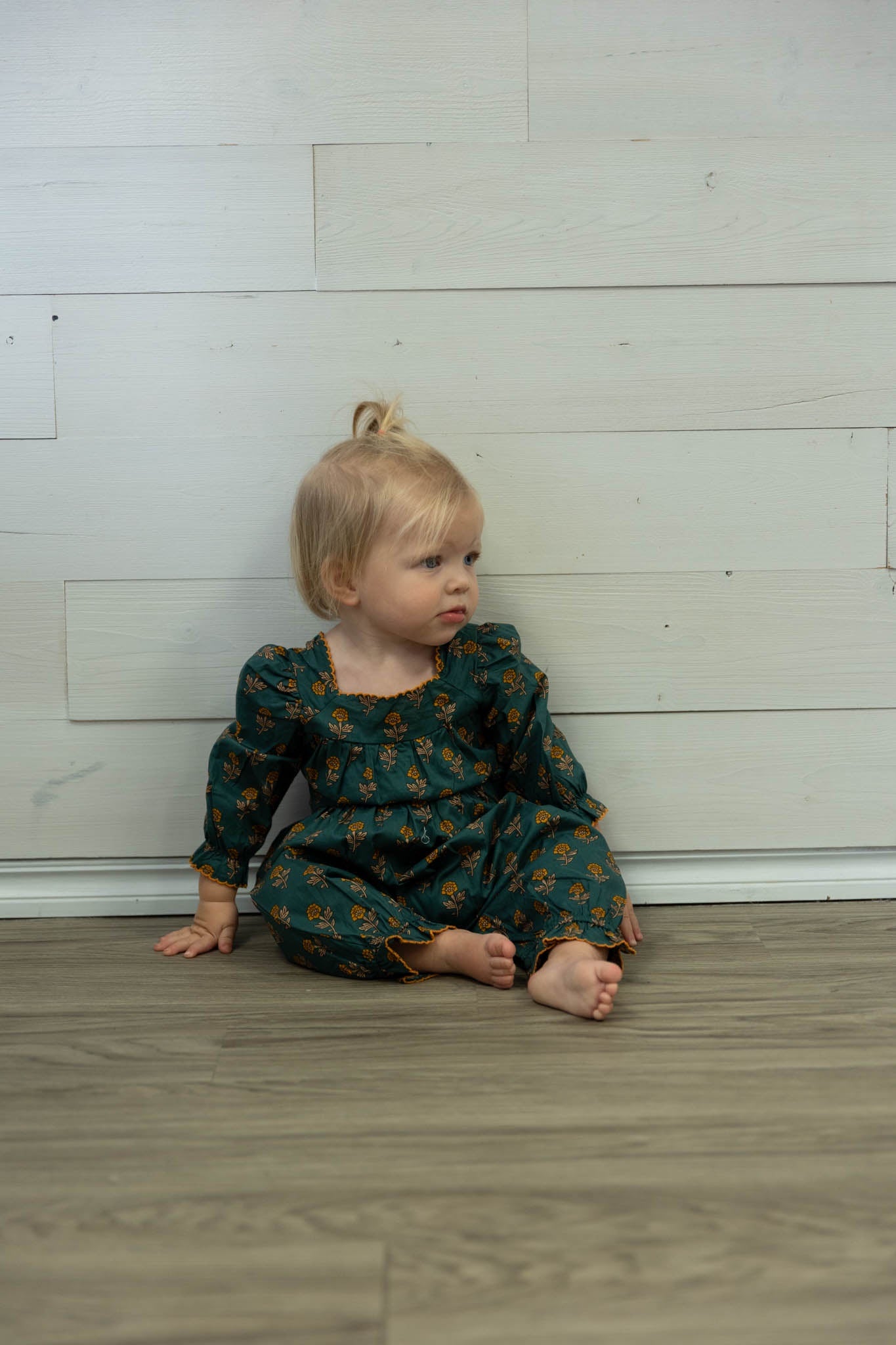 Autumn Ivy Romper Green
