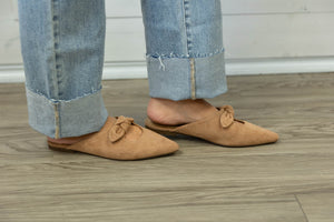 Knotty But Nice Camel Faux Suede