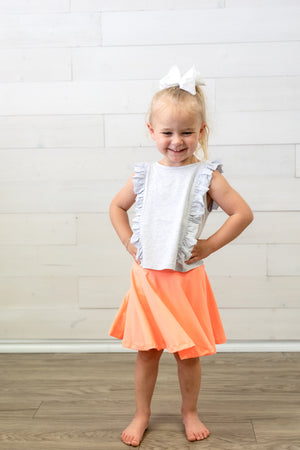 Mila & Rose Twirl Skort Neon Coral