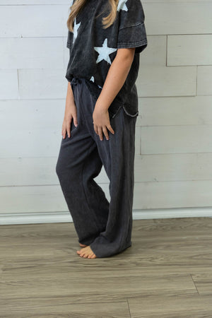 Asphalt Acid Wash Pants