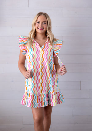 Abby Capri Crush Multi Colored Dress