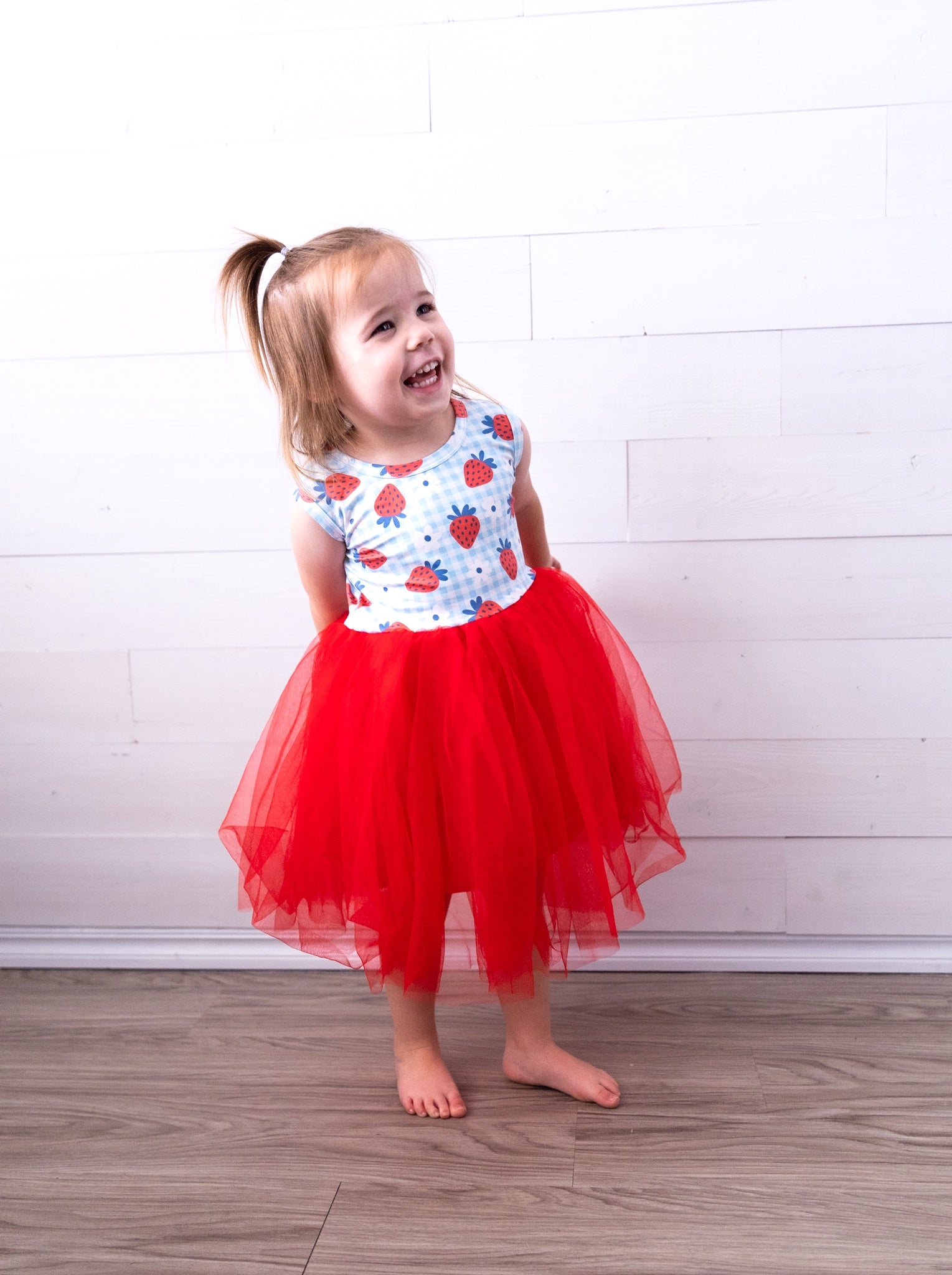 Summer Strawberries Tank TuTu Dress