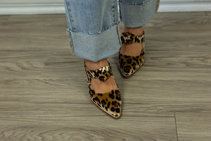 Knot Gonna Happen Leopard Velvet Shoe