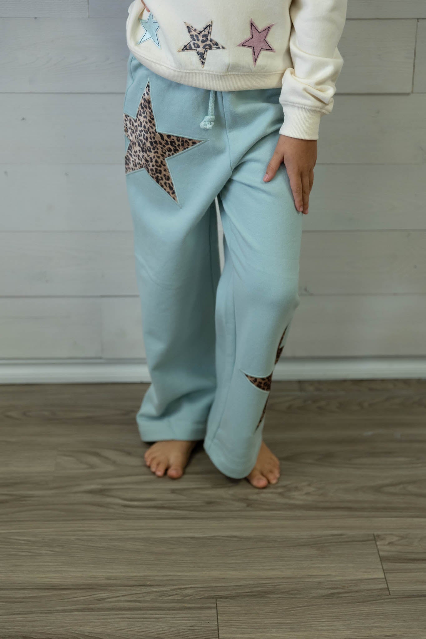 Surf Spray Velvet Animal Print Stars Sweatpants