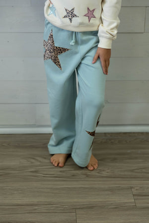 Surf Spray Velvet Animal Print Stars Sweatpants
