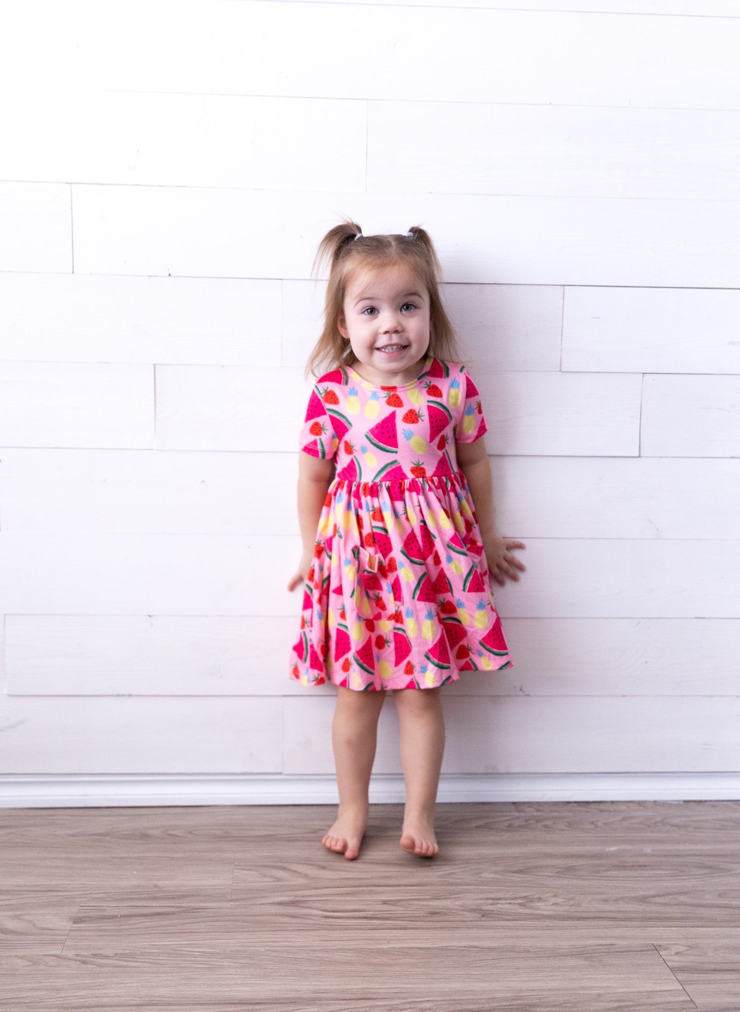 Watermelon Wonder SS Pocket Twirl Dress