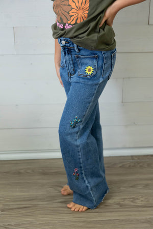 Youth Embroidered Jeans