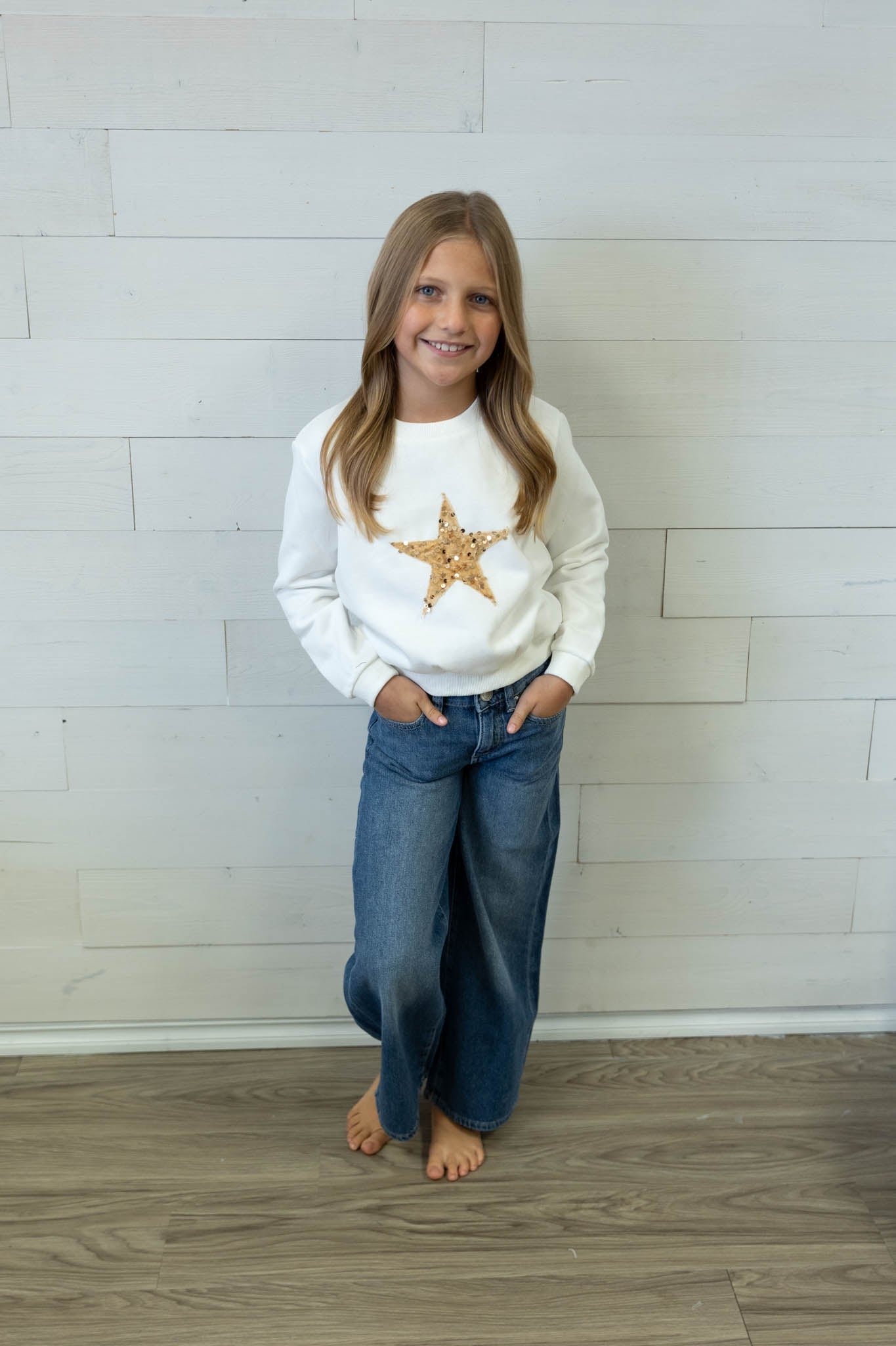 Girls Nini Wide Leg Jean