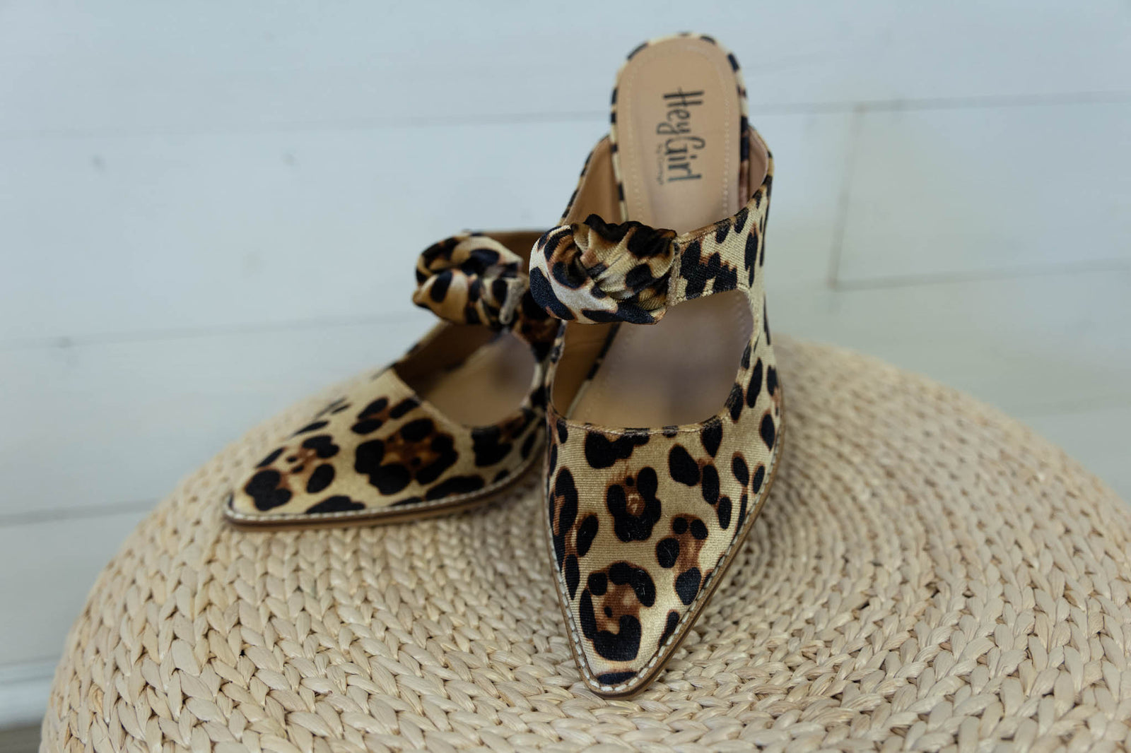 Knot Gonna Happen Leopard Velvet Shoe