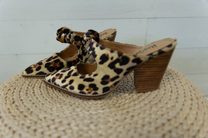 Knot Gonna Happen Leopard Velvet Shoe