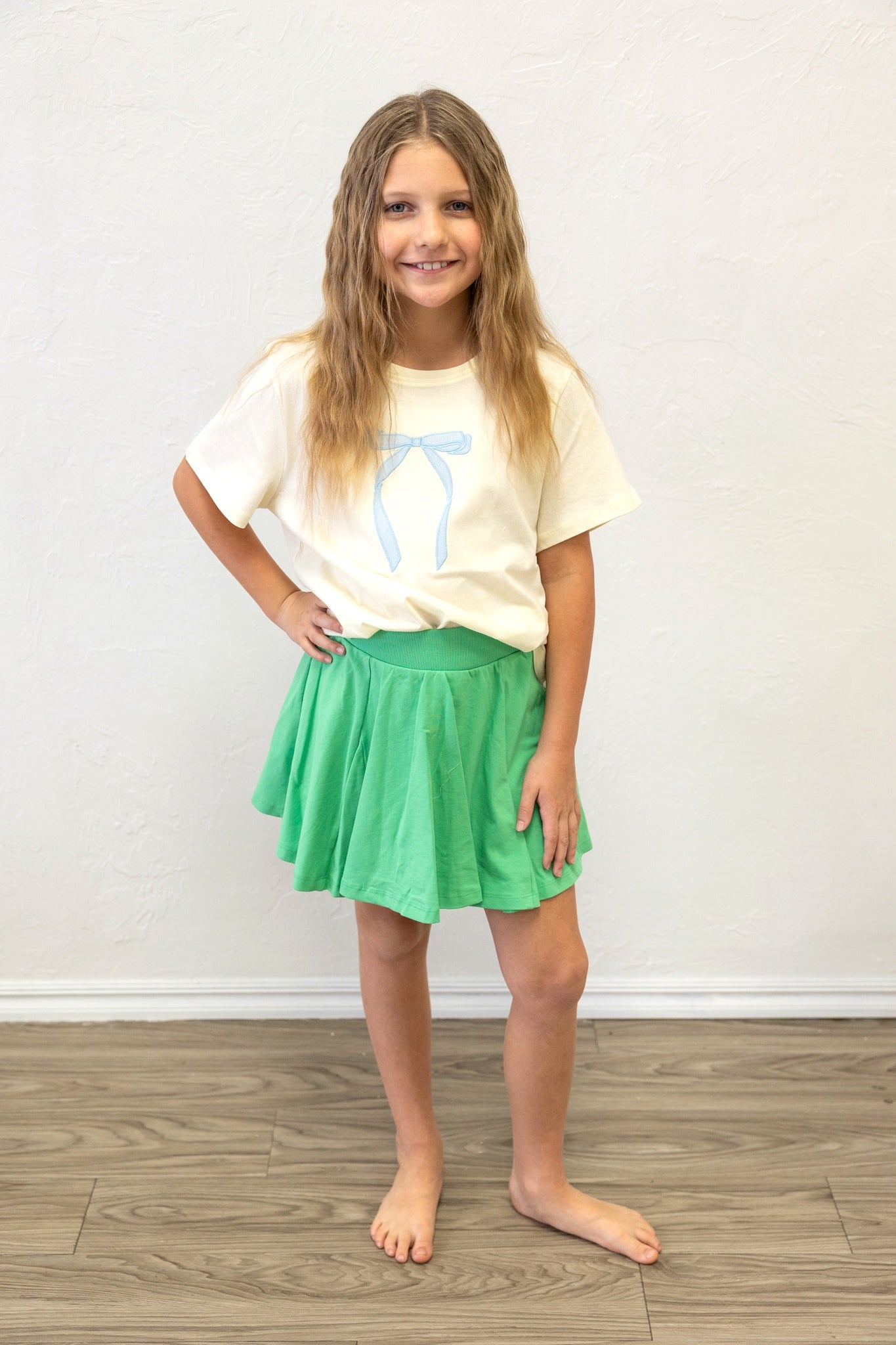 Pleated Skort Irish Green