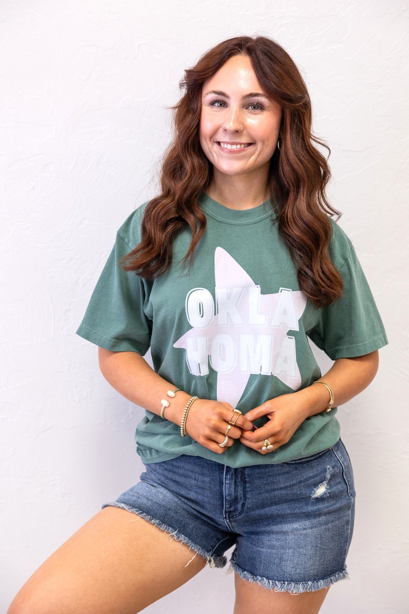 Okla Homa Green Graphic Tee