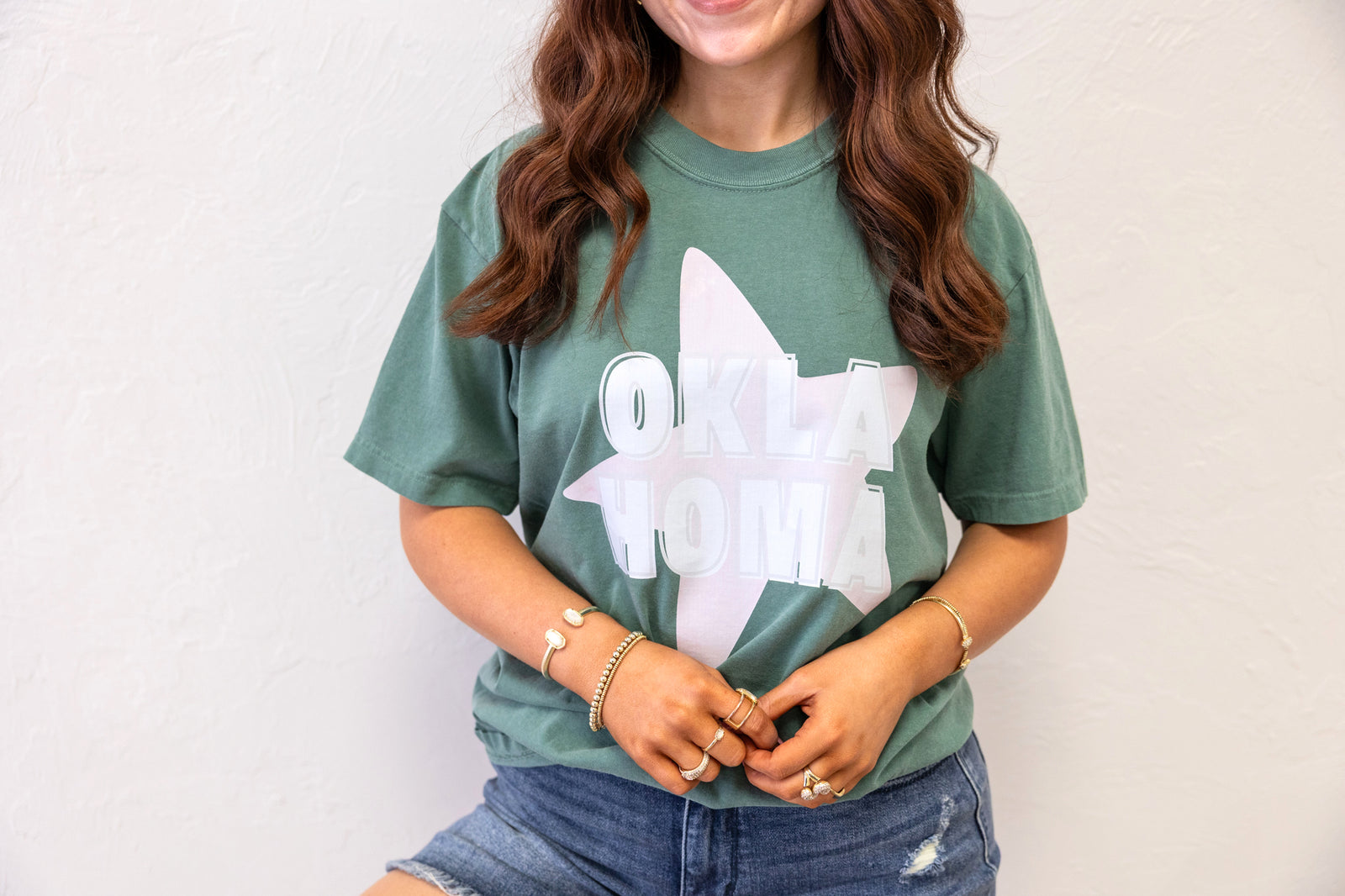 Okla Homa Green Graphic Tee