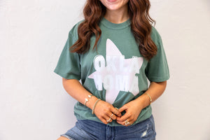 Okla Homa Green Graphic Tee