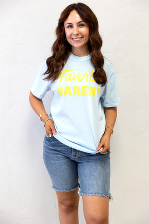 Favorite Parent Graphic Tee Blue