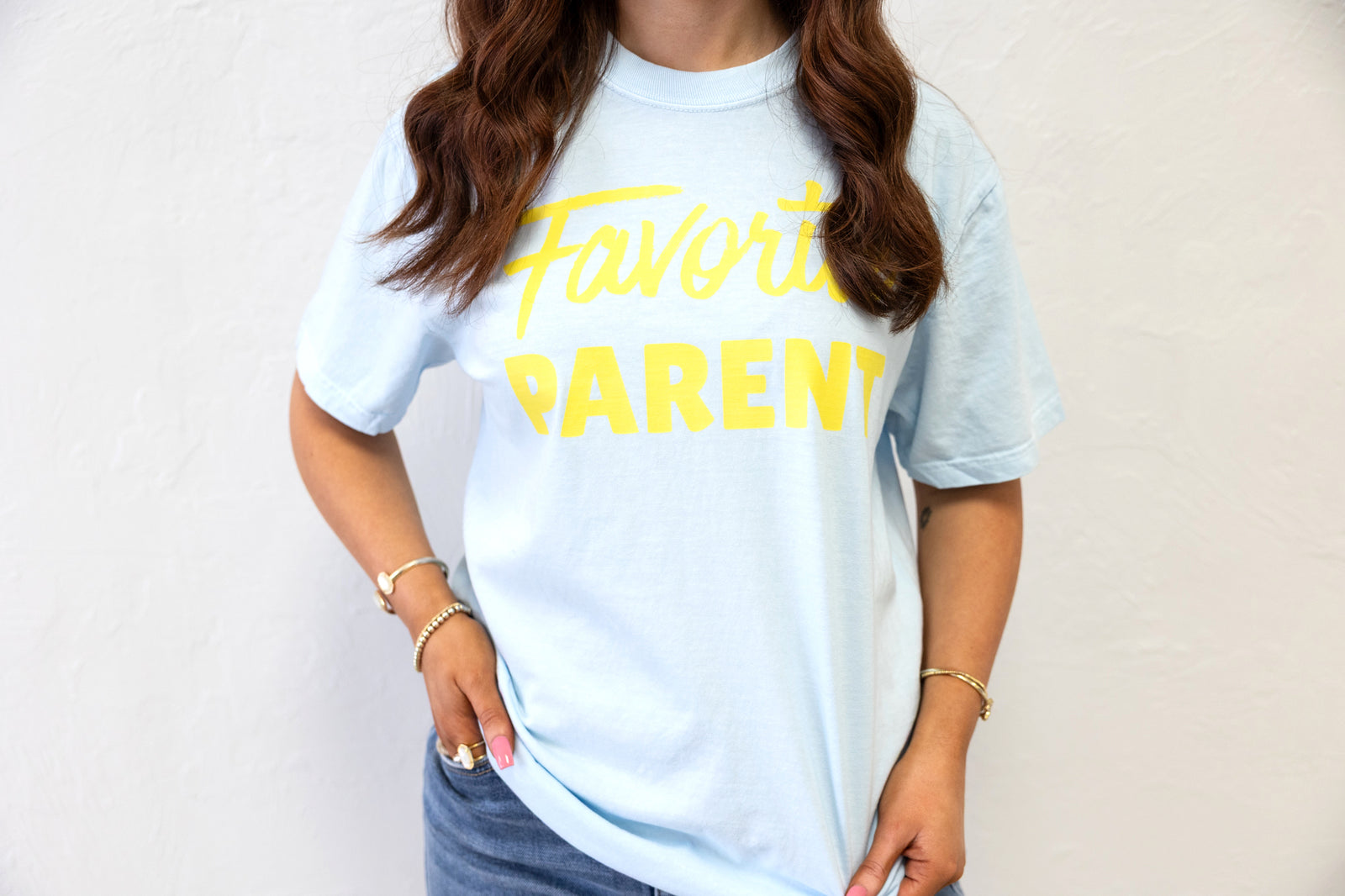Favorite Parent Graphic Tee Blue
