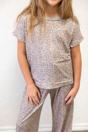 Distressed Animal Print Top