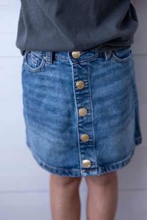 Girls Jenny Mini Skirt Jean