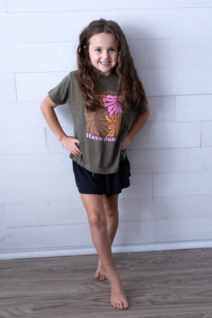 Girl's I'd Rather Have Jesus Graphic Tee