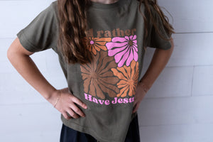 Girl's I'd Rather Have Jesus Graphic Tee