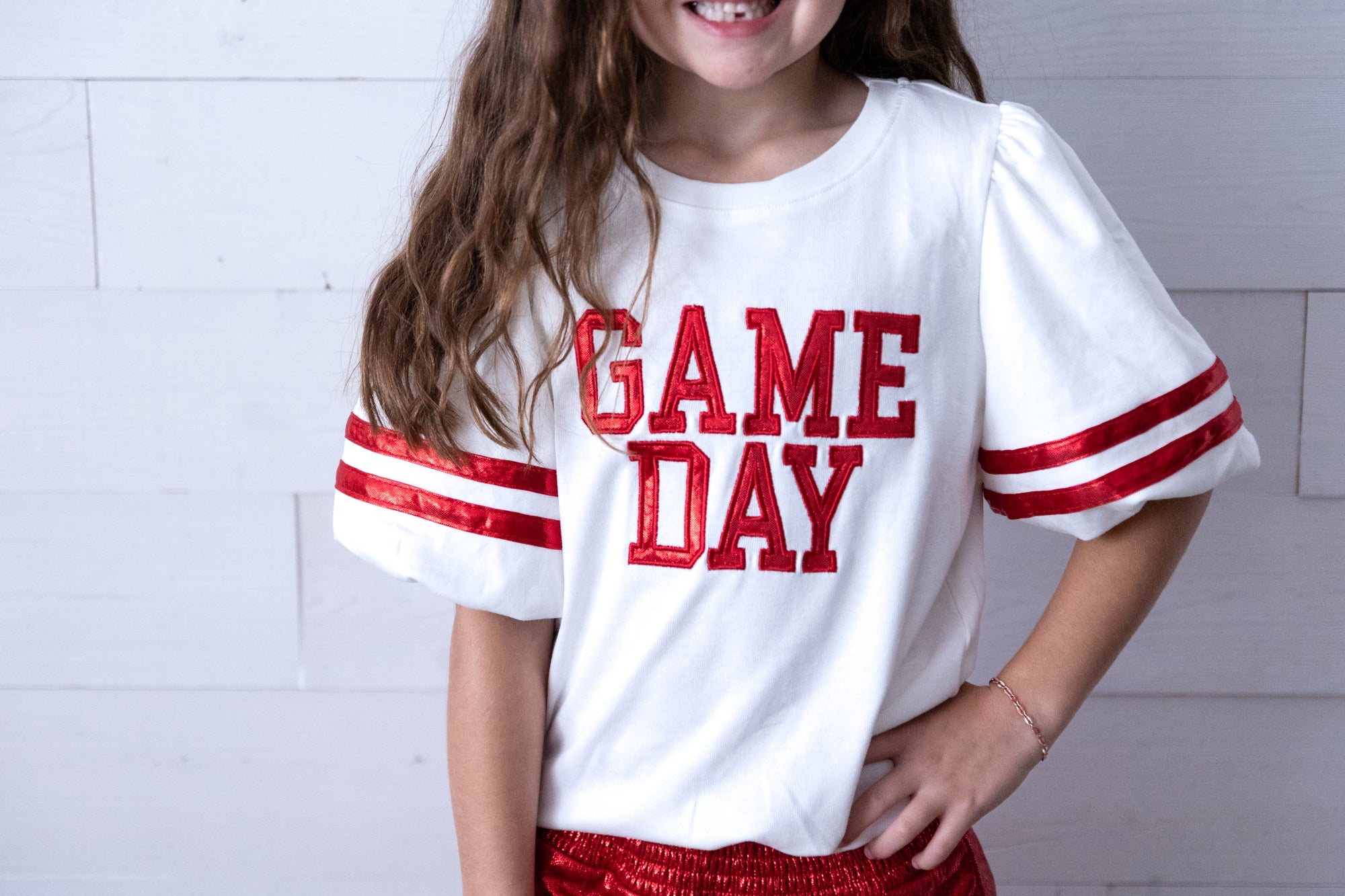 Girls Gameday Top White