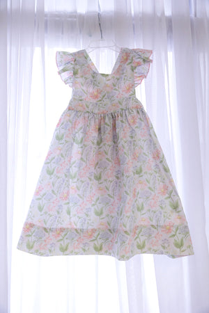 Lilah Pink & Light Purple Floral Dress
