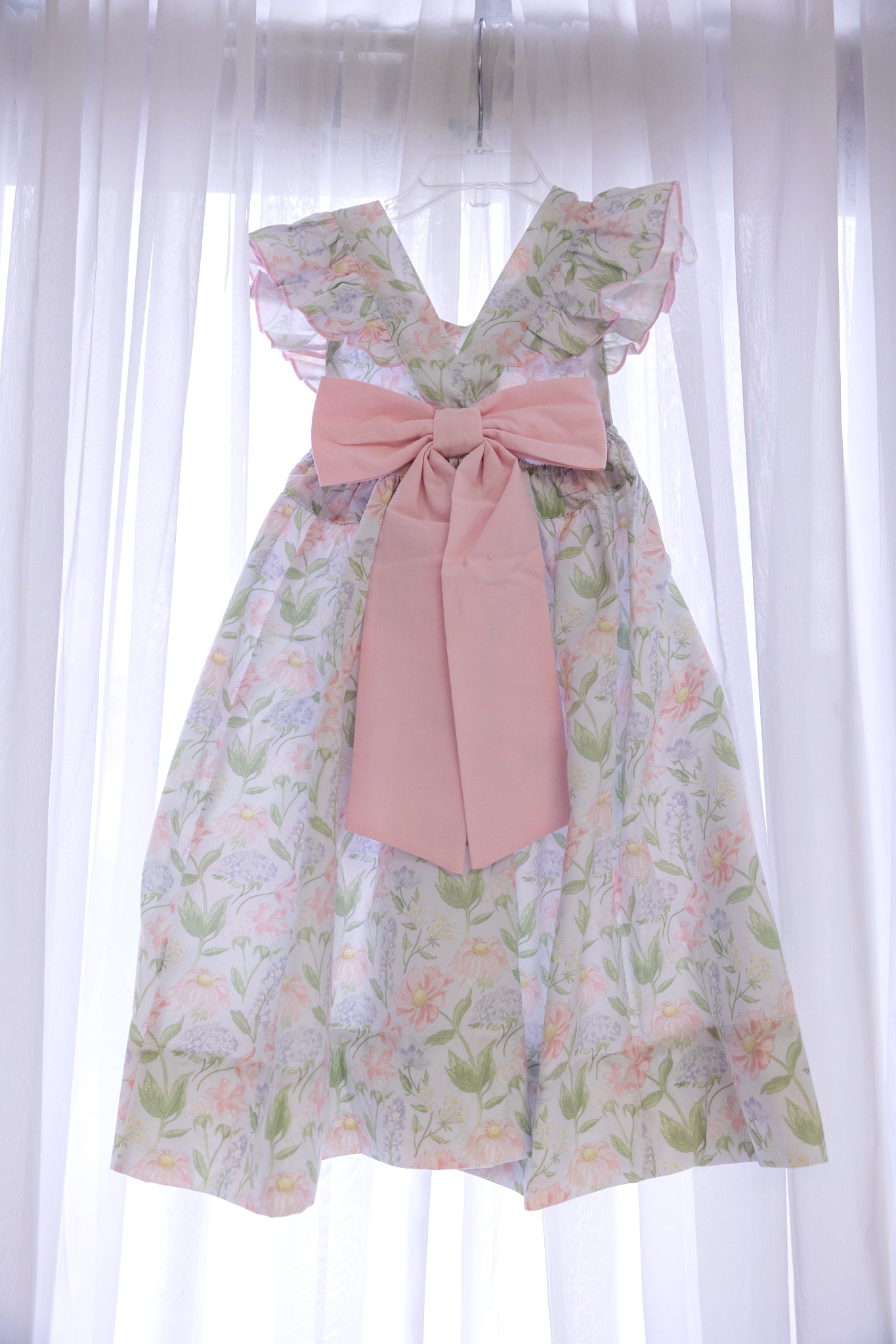 Lilah Pink & Light Purple Floral Dress