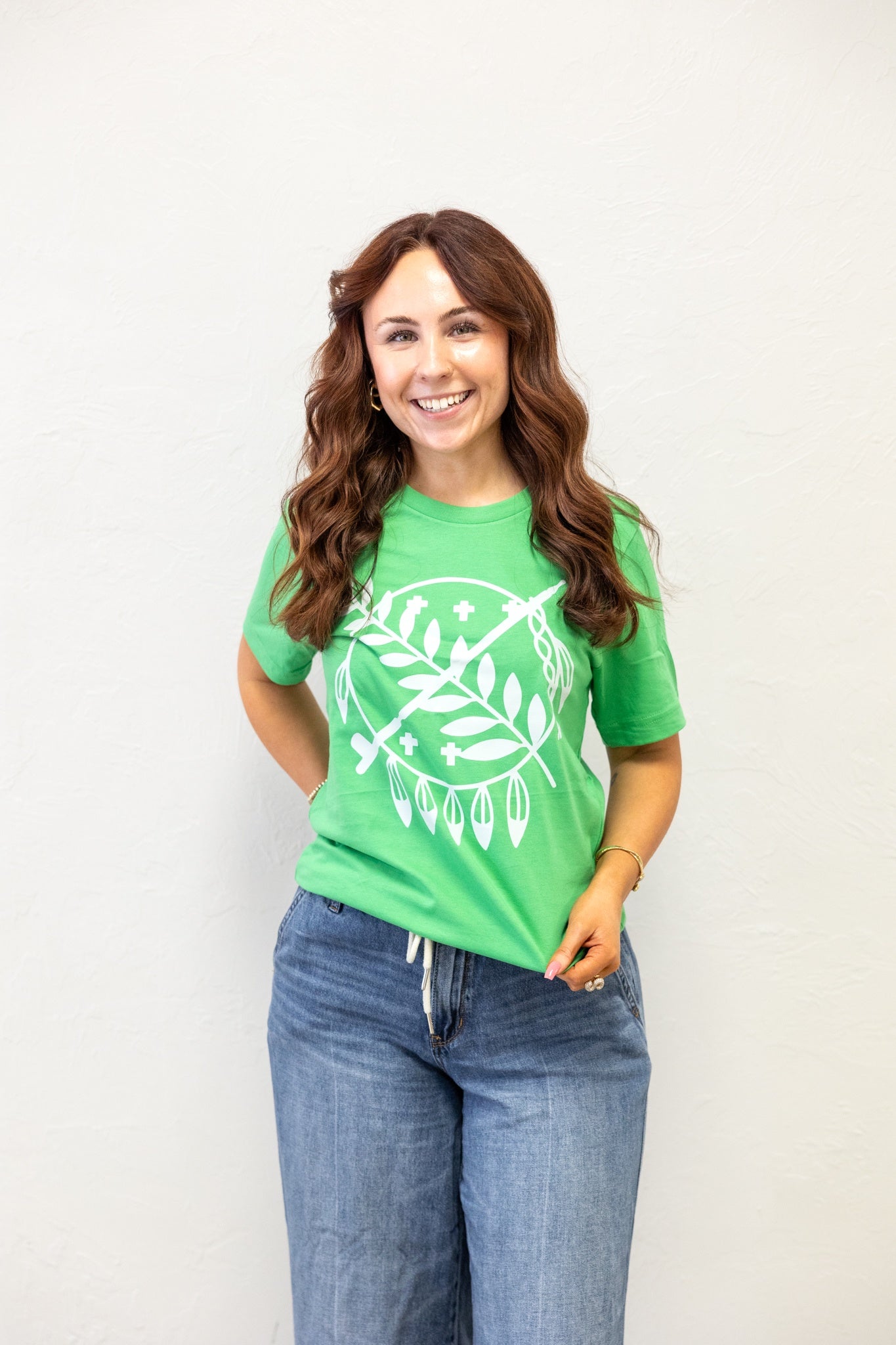 Oklahoma Dreamcatcher Green Graphic Tee