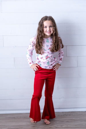 Red Velvet Bell Bottoms