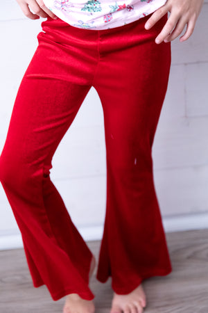 Red Velvet Bell Bottoms