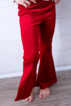 Red Velvet Bell Bottoms