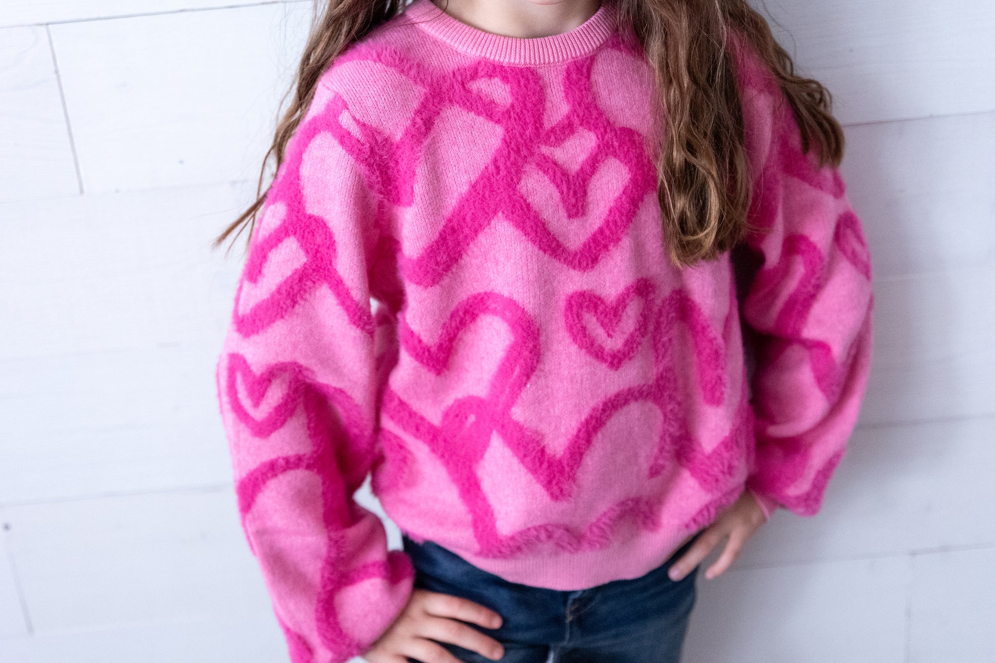 Plenty Pink Combo Sweater