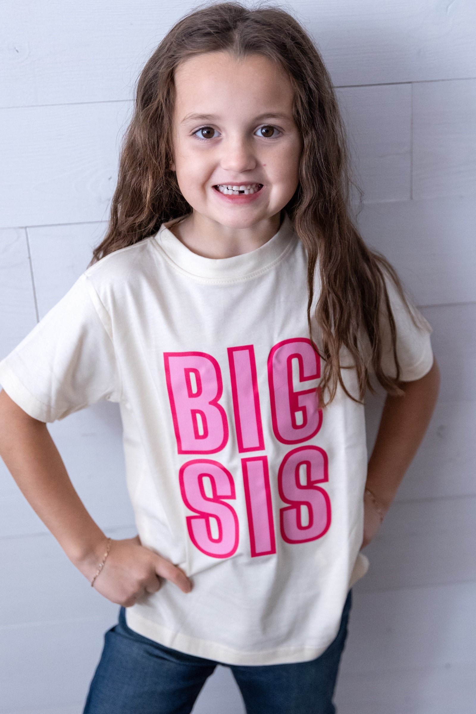 Toddler Big Sis Graphic Tee Ivory