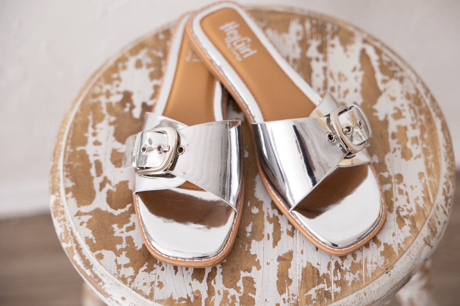 Pick Me Up Silver Mirror Metallic Flat