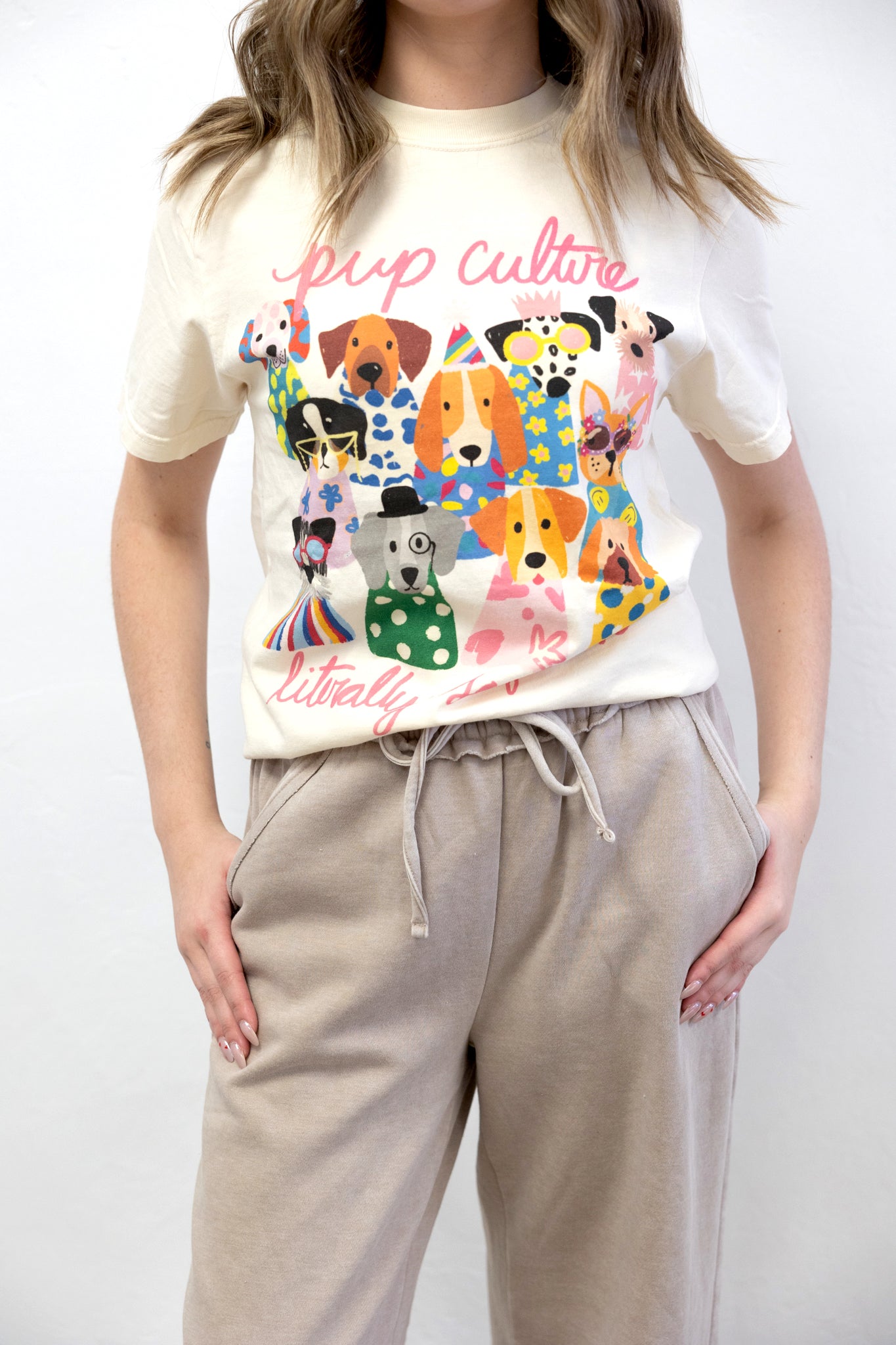 Literally So Fetch Graphic Tee Ivory