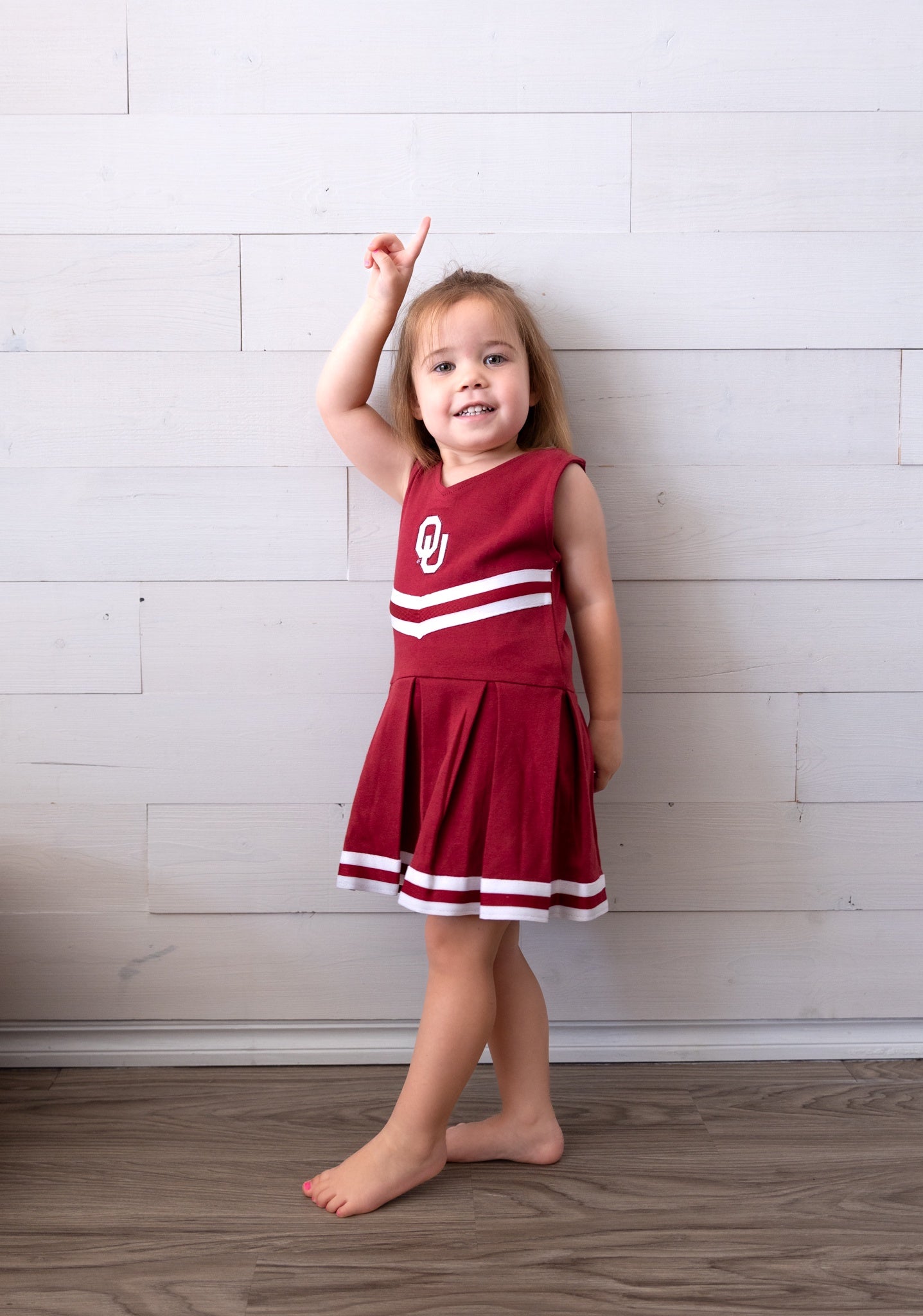 OU Baby Solid Cheer Bodysuit Dress