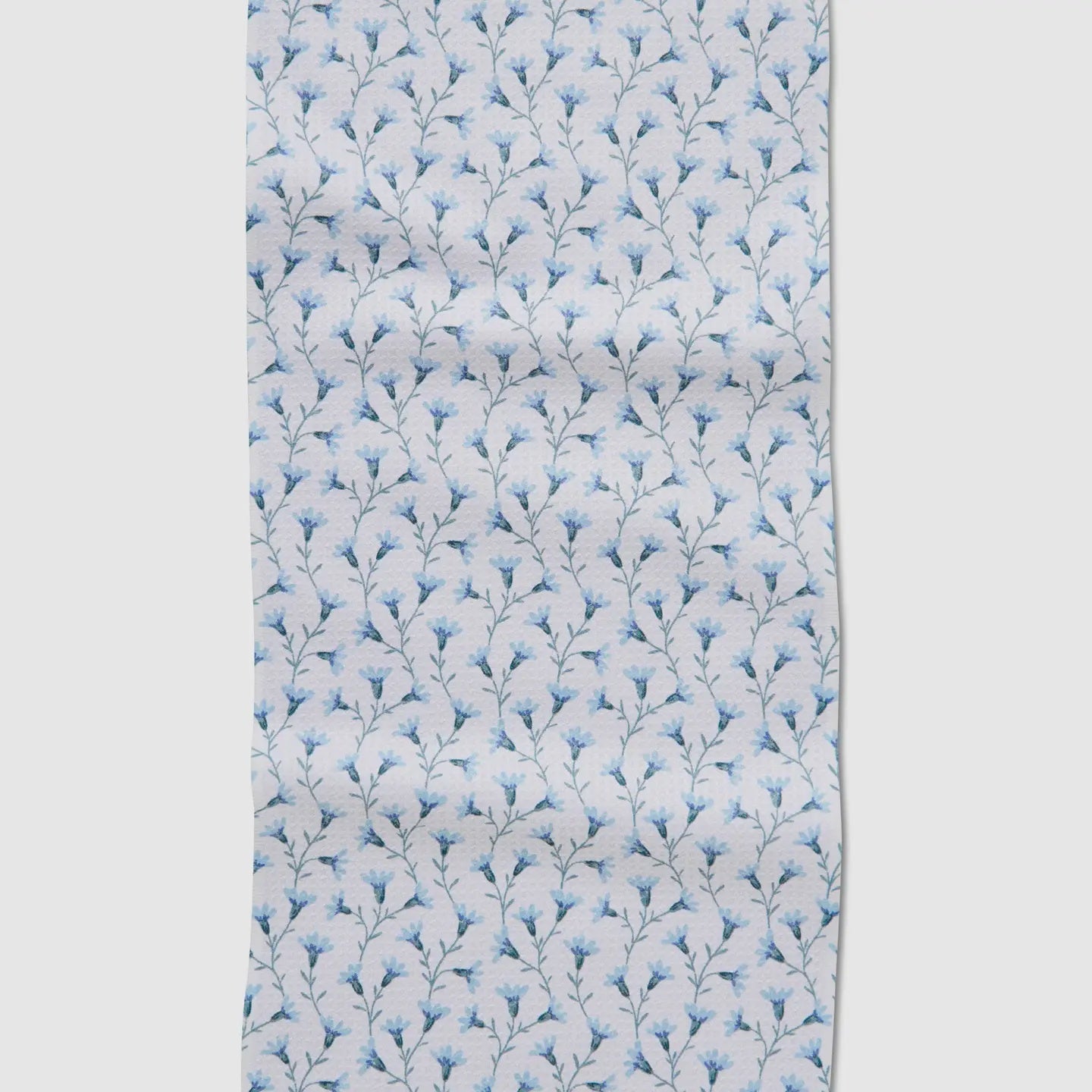 Trailing Flowers In Blue Bar Towel