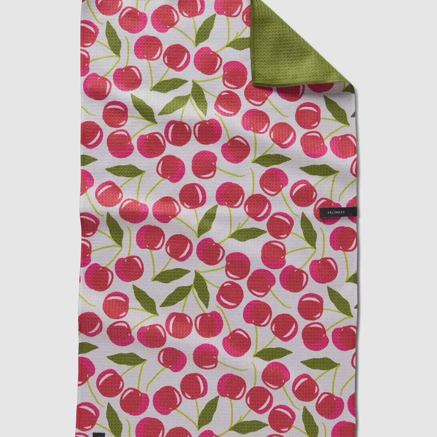 Geometry Kitchen Double Sided Tea Towel-Cherry Chic