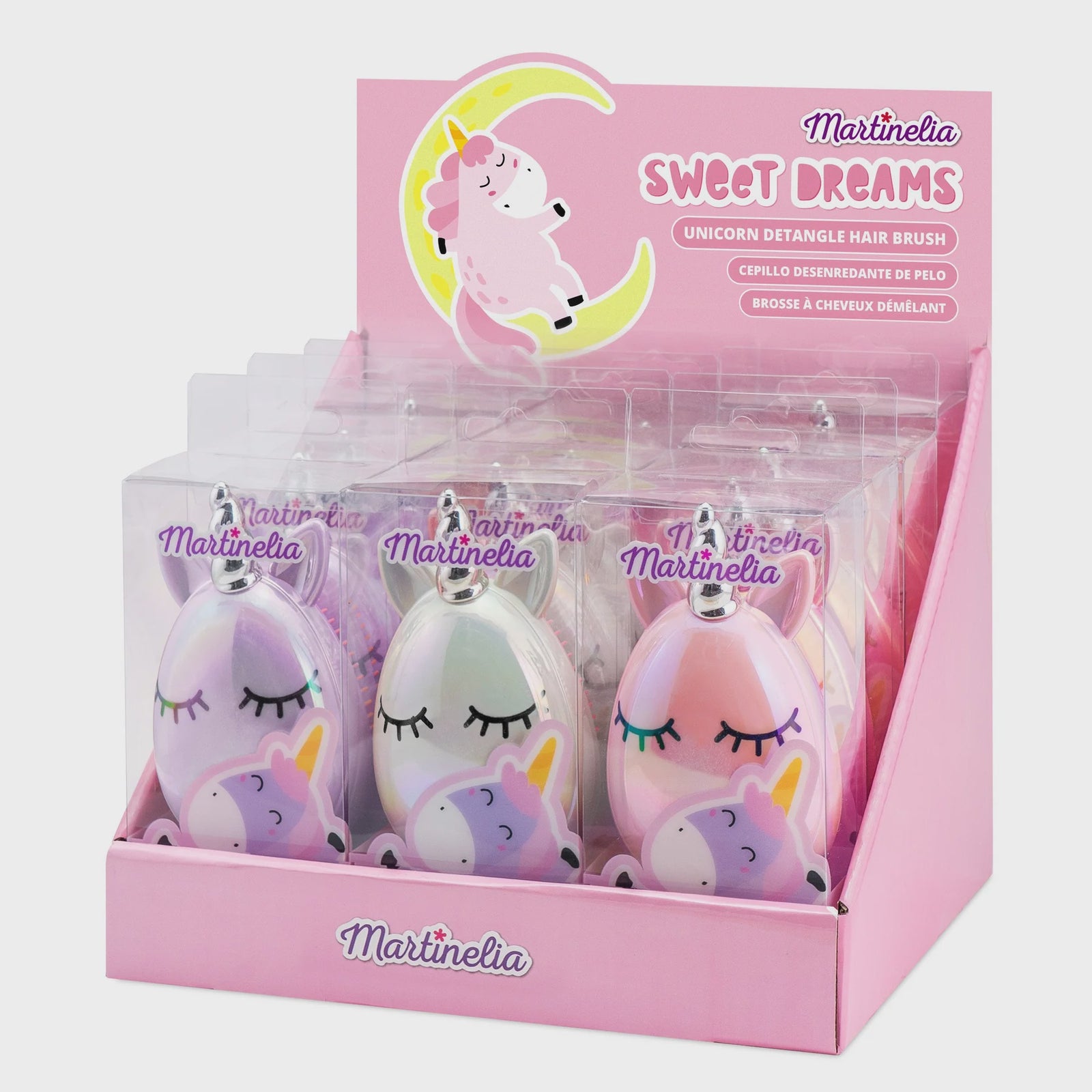 Toysmith Martinelia Sweet Dreams Unicorn Detangler Brush