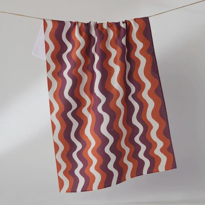 Harvest Groove Kitchen Tea Towel