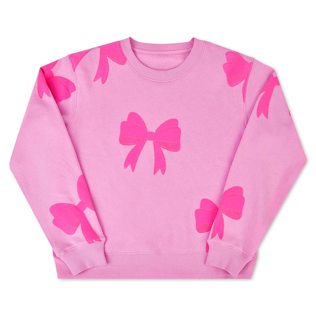 iscream Ribbon Bow Sweatshirt Pink