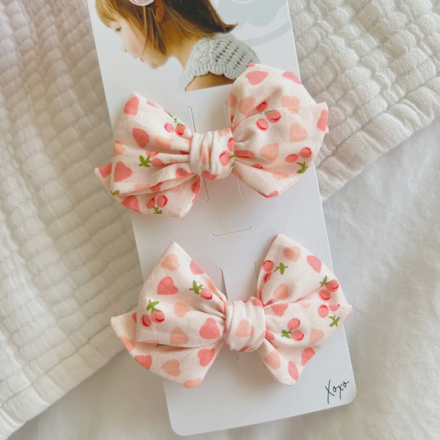 Bloom Baby Clips Cherries and Hearts 2pk