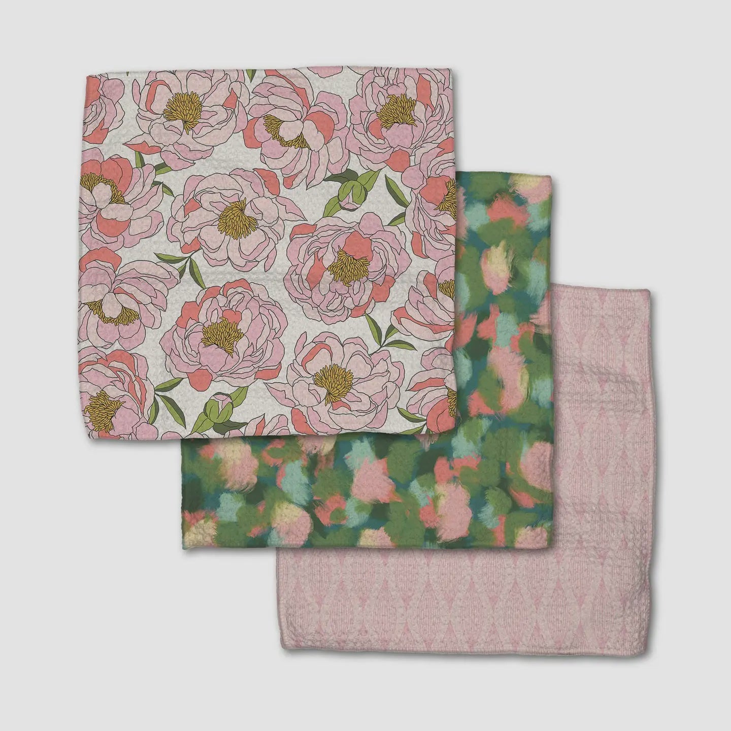 Dishcloth Peony Paradise