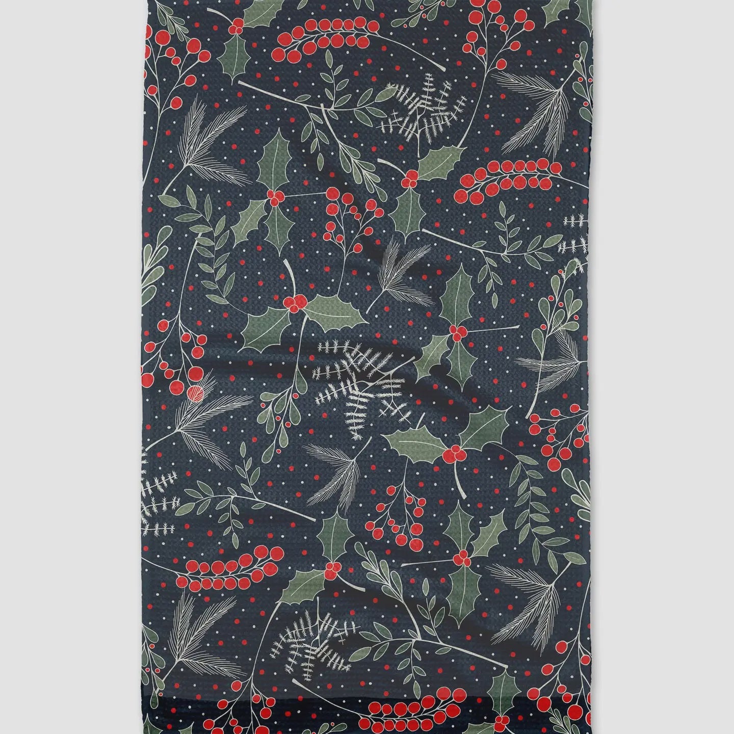 Geometry Kitchen Tea Towel-Mistletoe Miracle