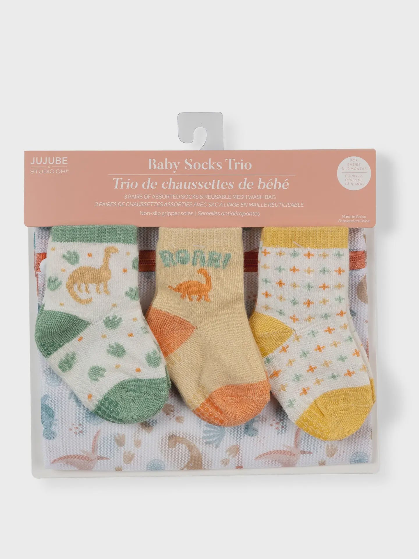 JuJuBe Baby Sock Trio Roarsome