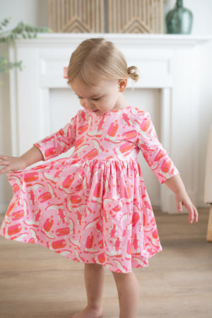 "Howdy" Pocket Twirl Dress